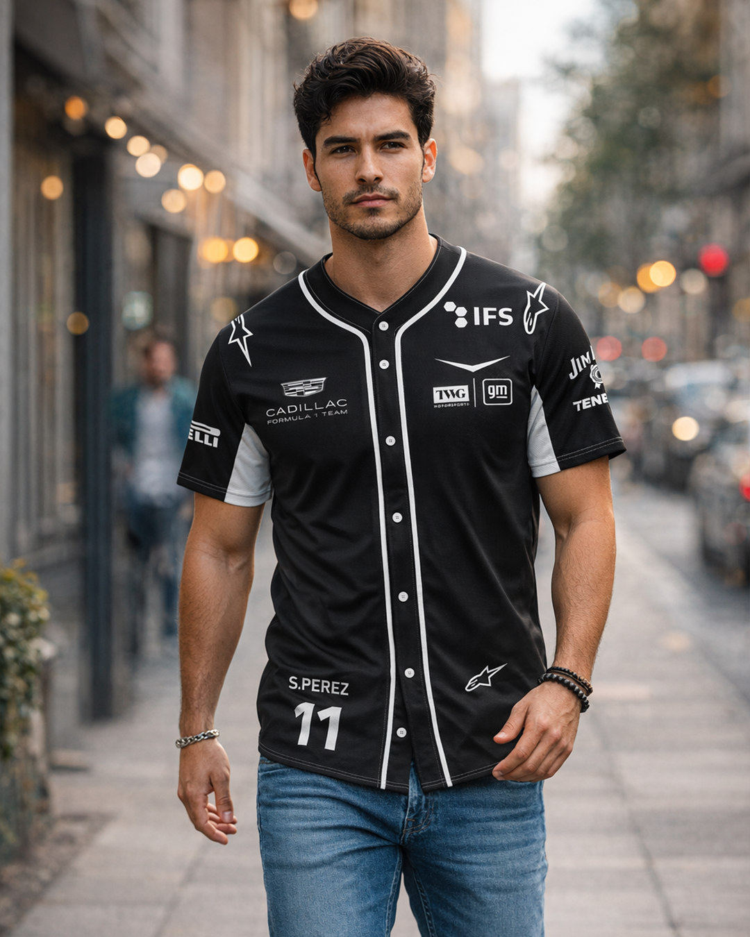 Beisbolera Cadillac checo negra 2026