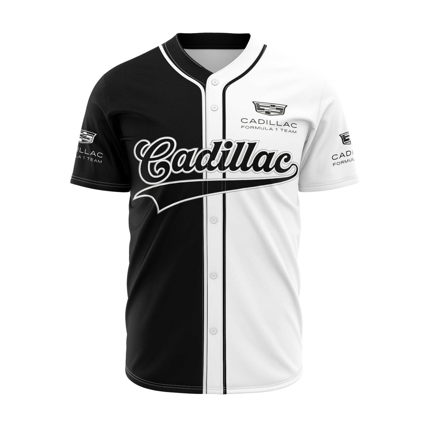 Beisbolera Cadillac Blanca y negra