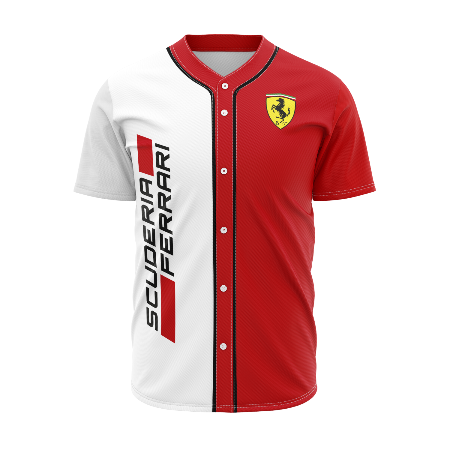 Beisbolera Ferrari Blanca y Roja