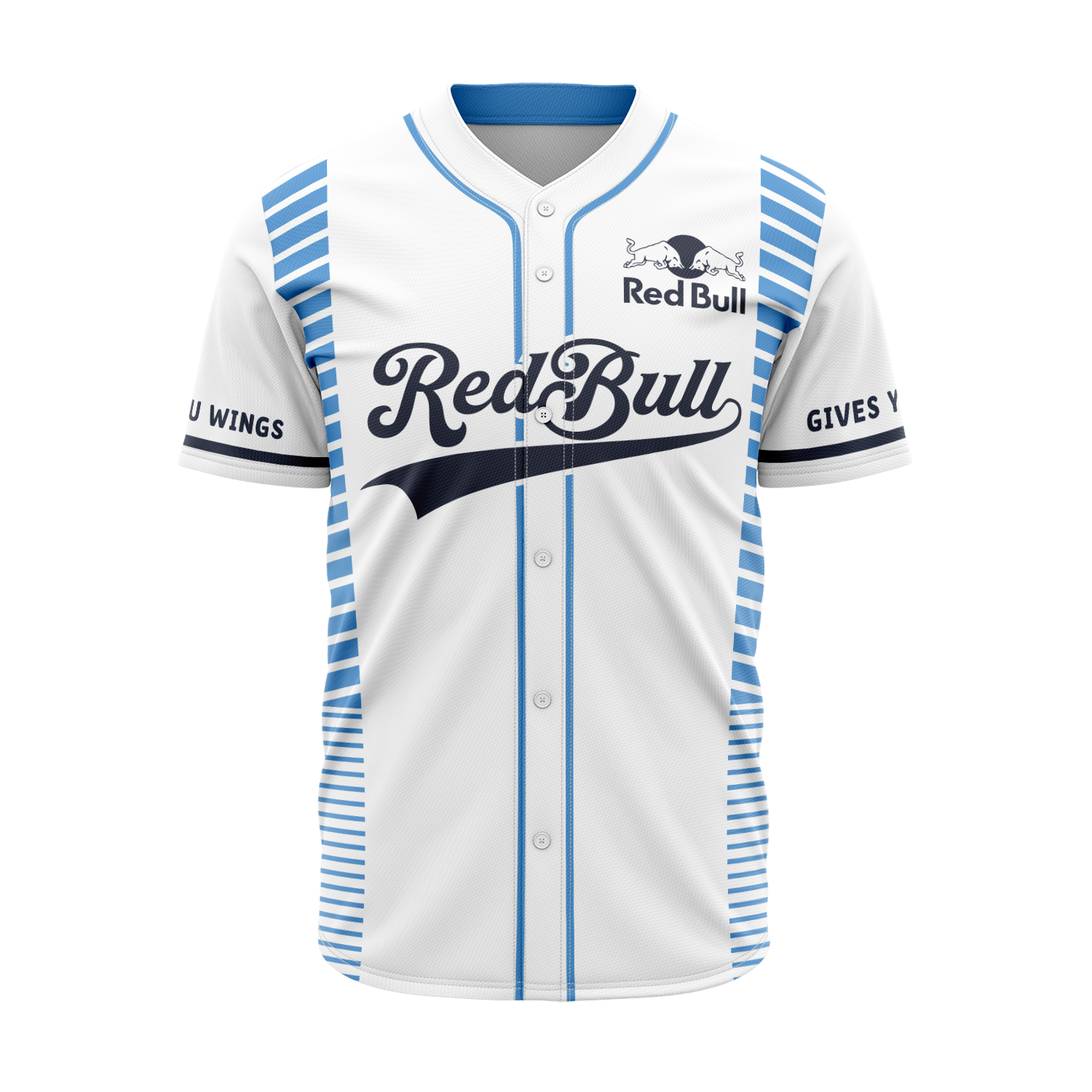 Beisbolera RedBull Blanca y Azul