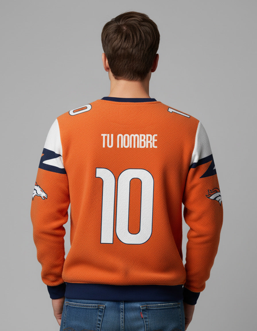Sudadera NFL Broncos de Denver PERSONALIZADA