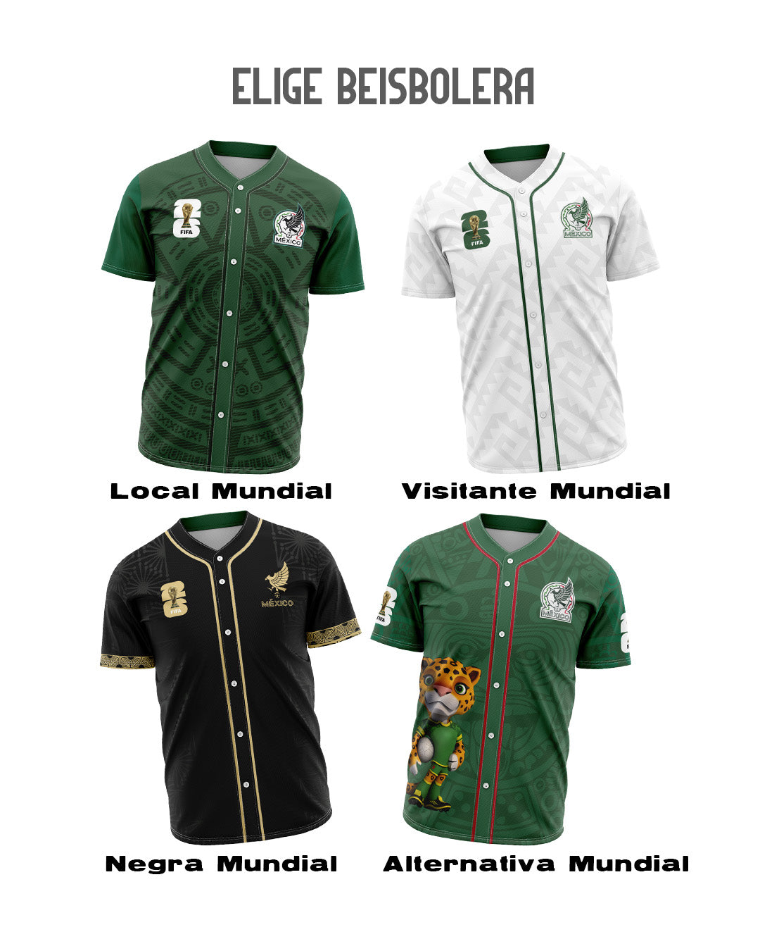 Kit Mundialista (Beisbolera + Playera + Capa + Llavero + Morral)