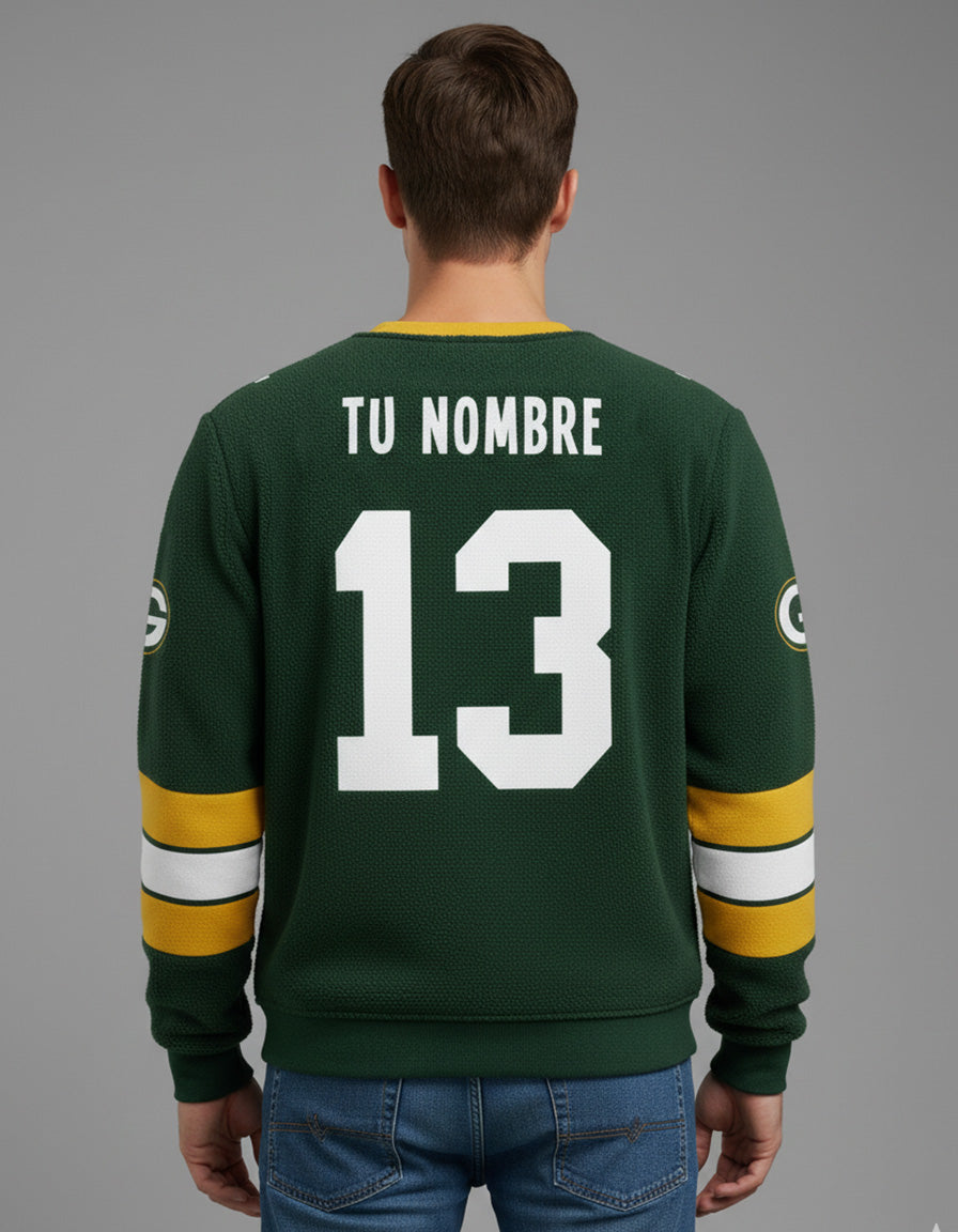 Sudadera NFL Greenbay Packers PERSONALIZADA