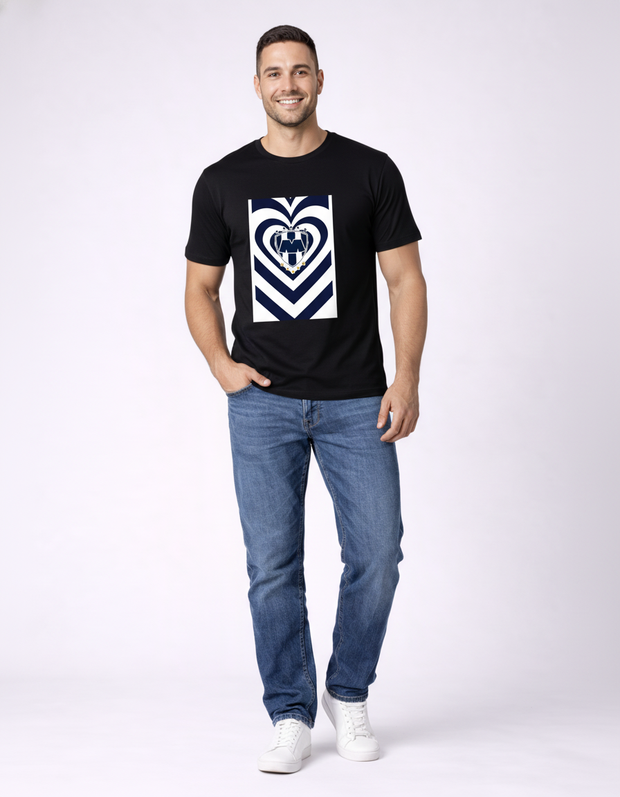 Playera Monterrey Rayados algodón 4
