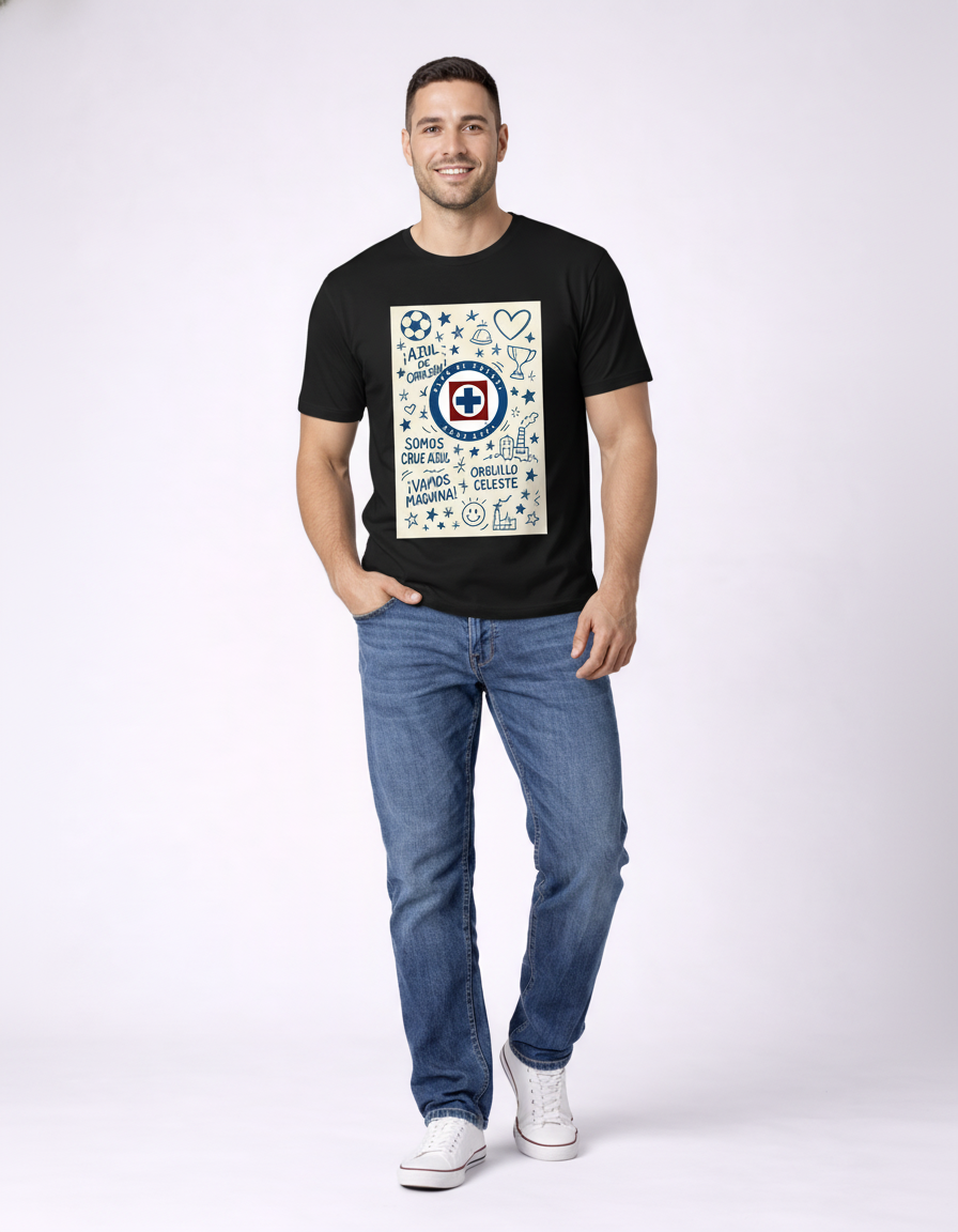 Playera Cruz Azul algodón 3
