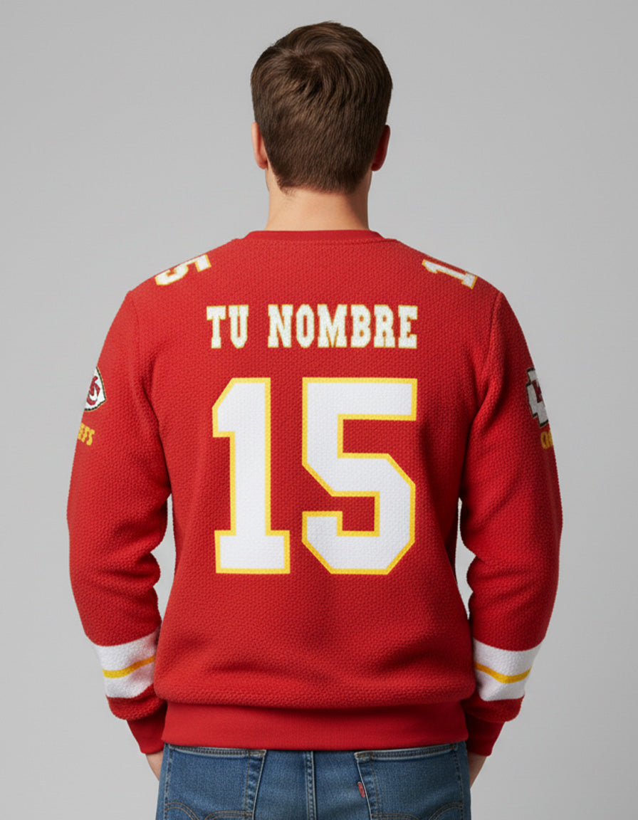 Sudadera NFL Jefes de Kansas PERSONALIZADA