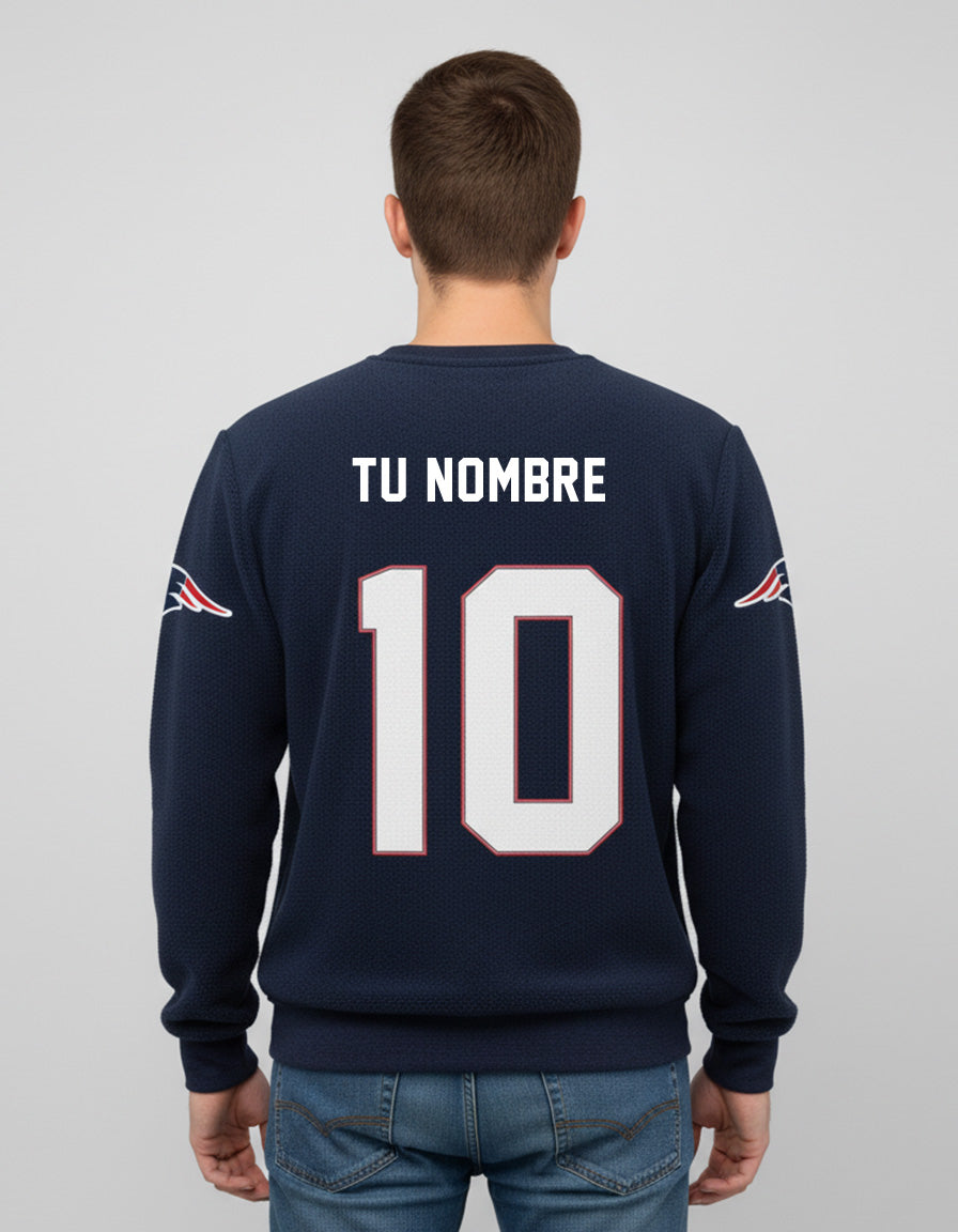 Sudadera NFL Patriotas de Nueva Inglaterra PERSONALIZADA