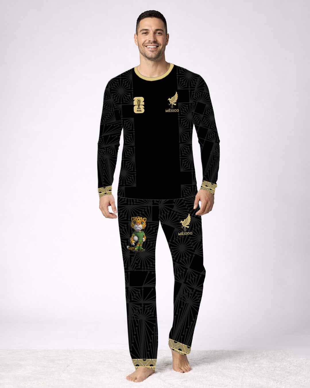 Pijama Mexico mundial Negra 2026