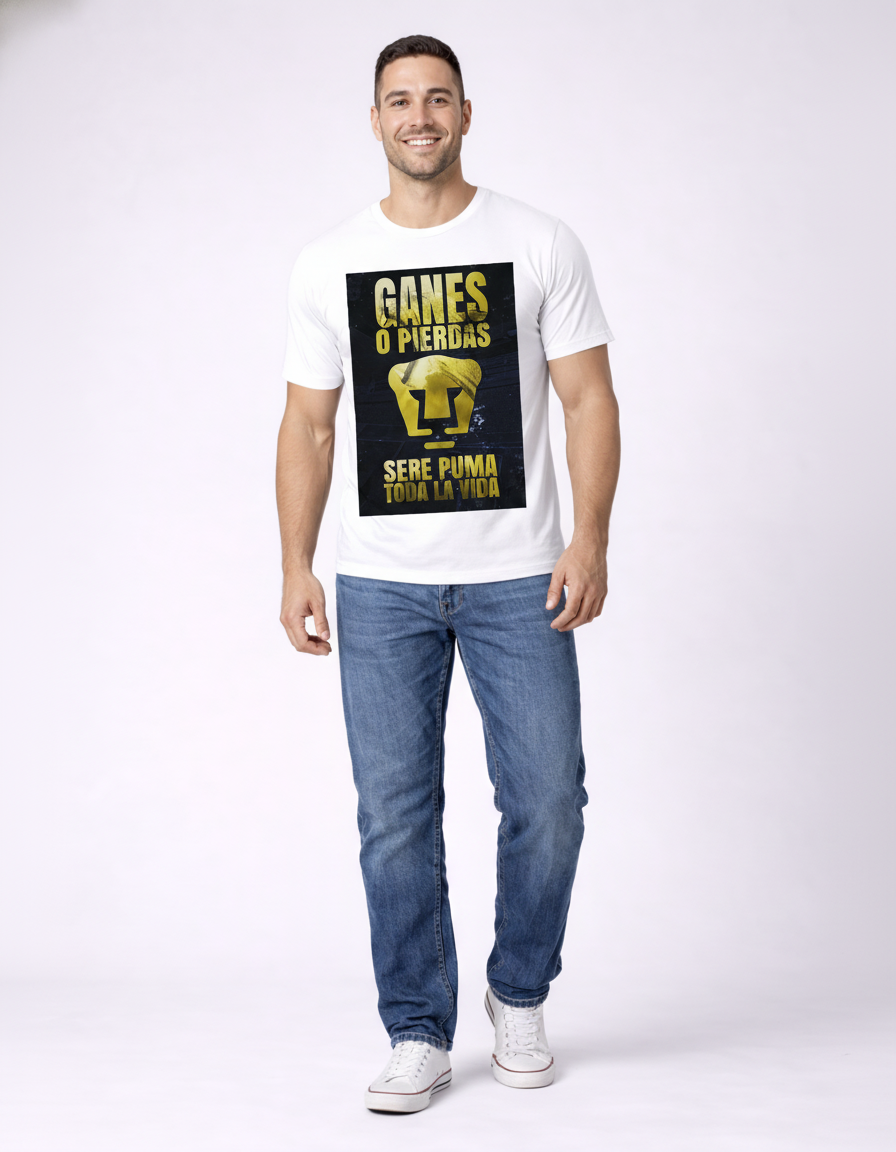 Playera Pumas algodón 6