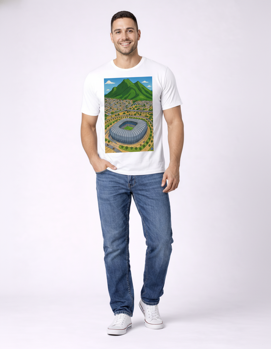 Playera Monterrey Rayados algodón 3