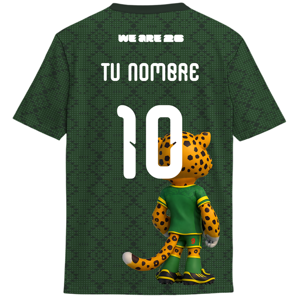 Playera México Mundial Alternativa (con tu nombre y numero)