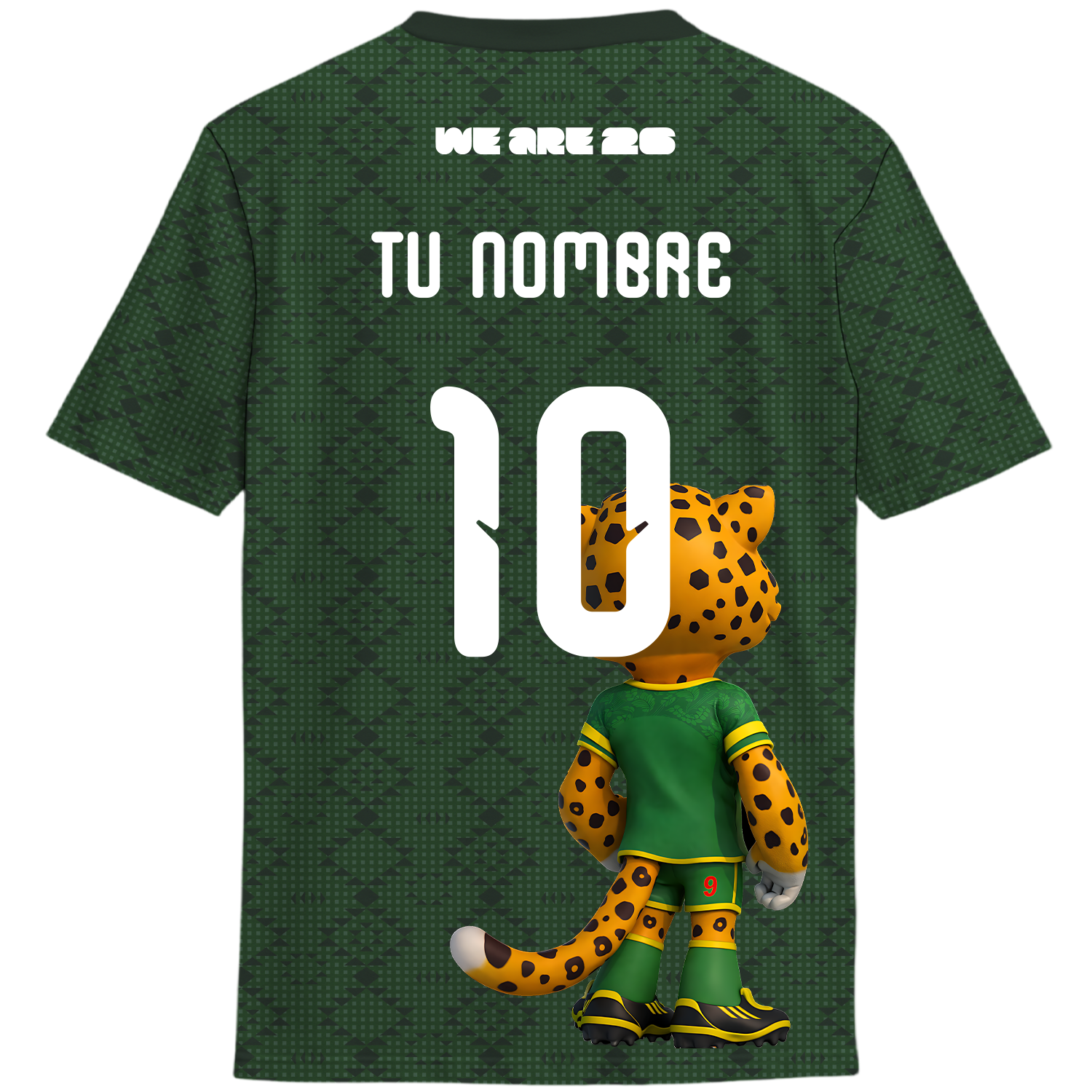 Playera México Mundial Alternativa (con tu nombre y numero)