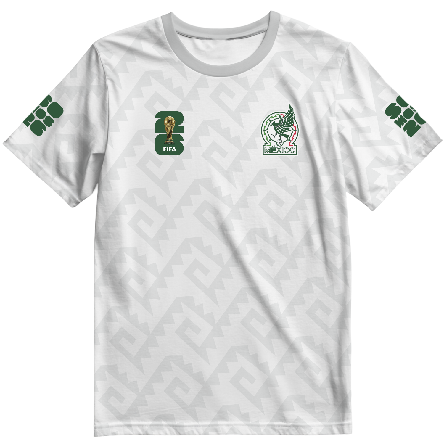 Playera México Mundial Visitante (con tu nombre y numero)