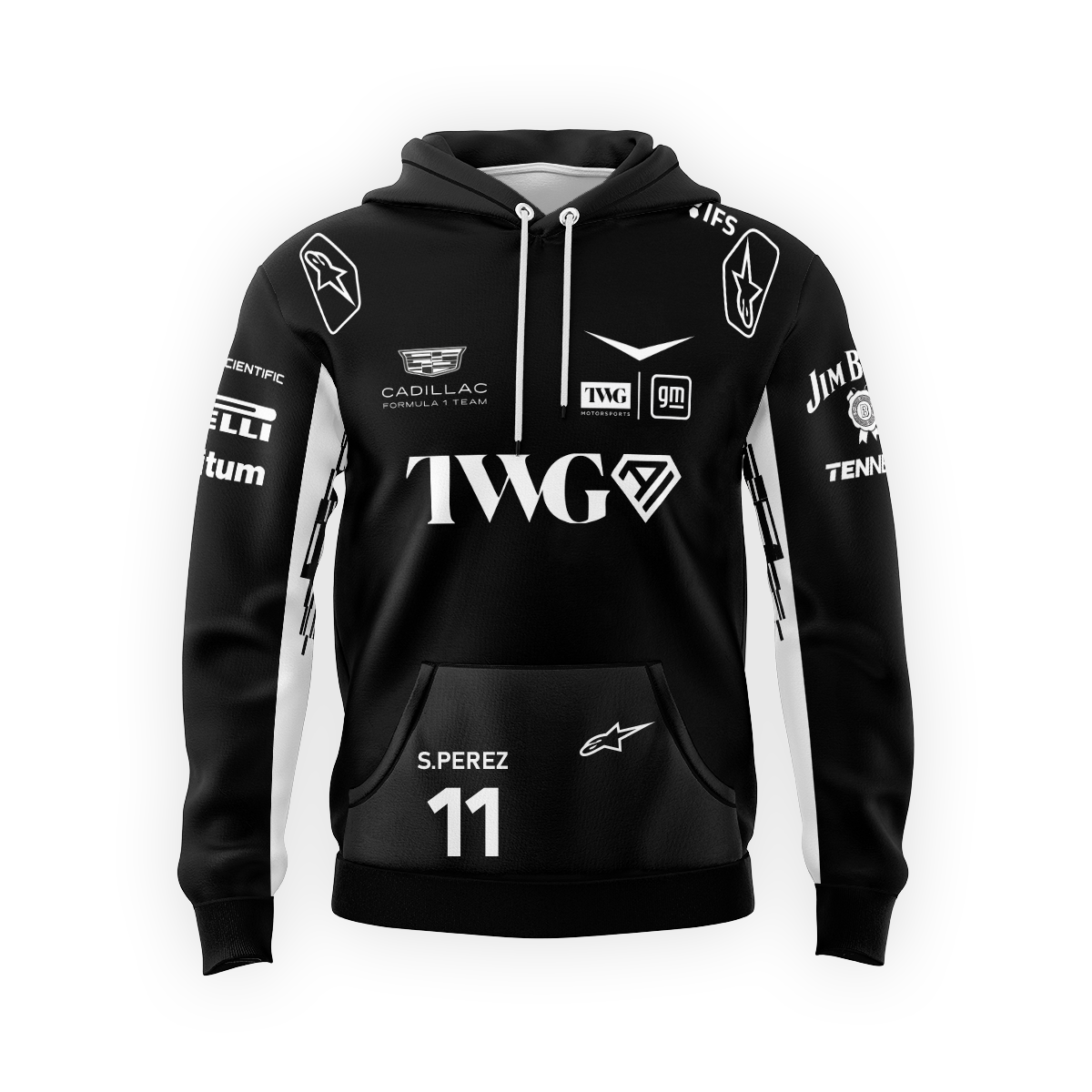 Sudadera Cadillac checo negra 2026