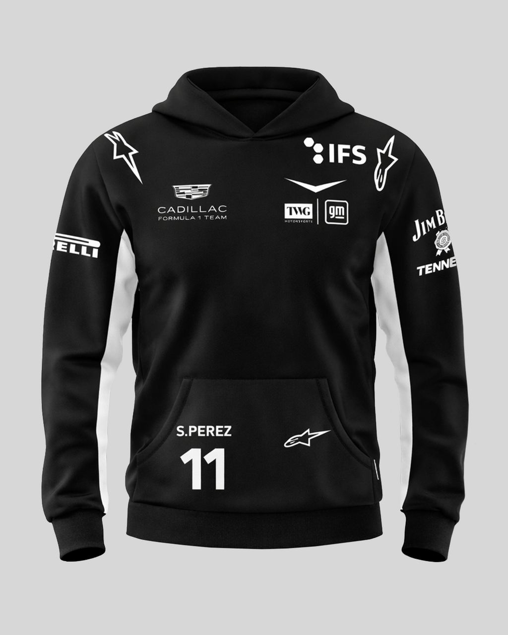 Sudadera Cadillac checo negra 2026