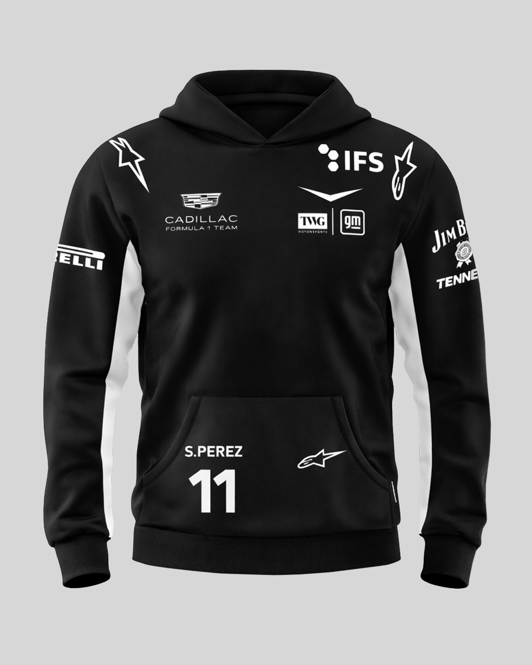 Sudadera Cadillac checo negra 2026