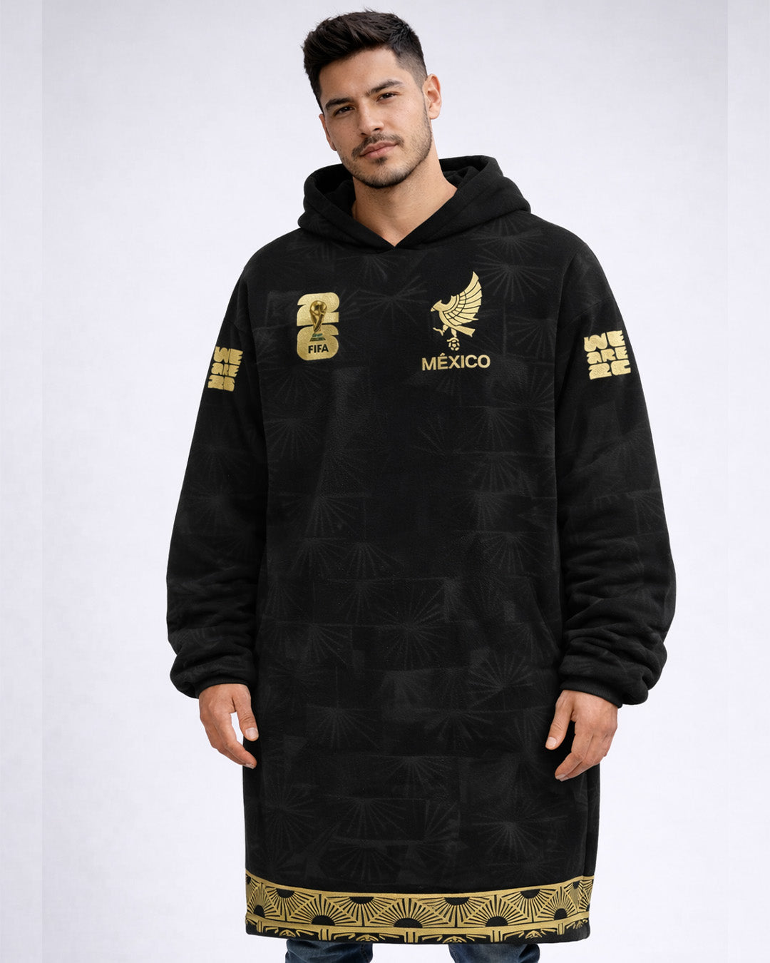 Sudaderota Mexico Mundial Negra