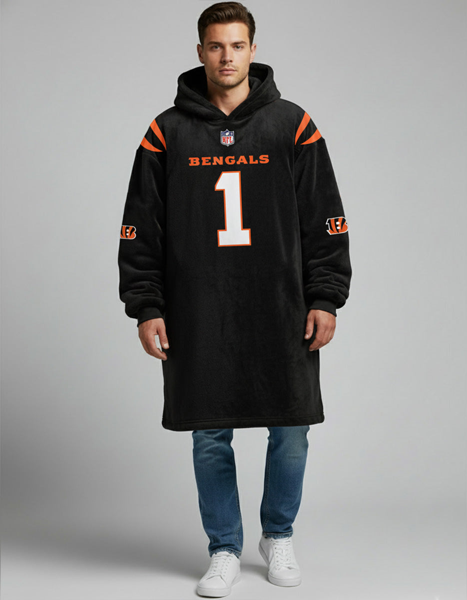 Sudaderota NFL Cincinnati Bengals PERSONALIZADA