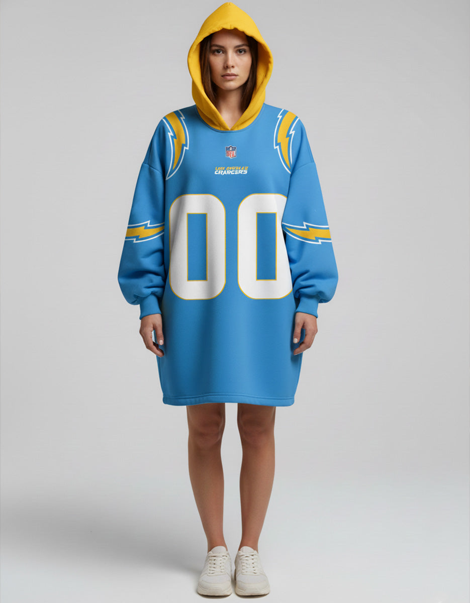 Sudaderota NFL Los Angeles Chargers PERSONALIZADA