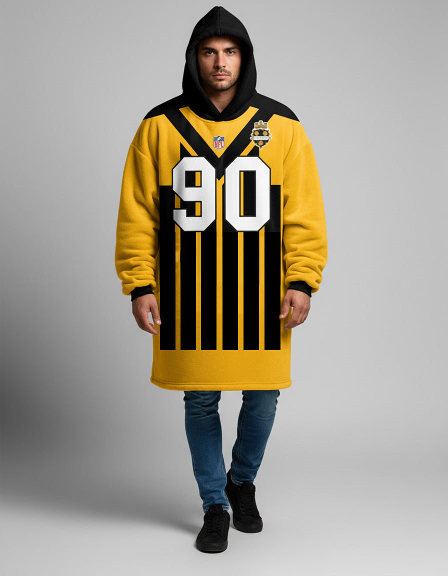 Sudaderota NFL Pittsburgh Steelers retro PERSONALIZADA