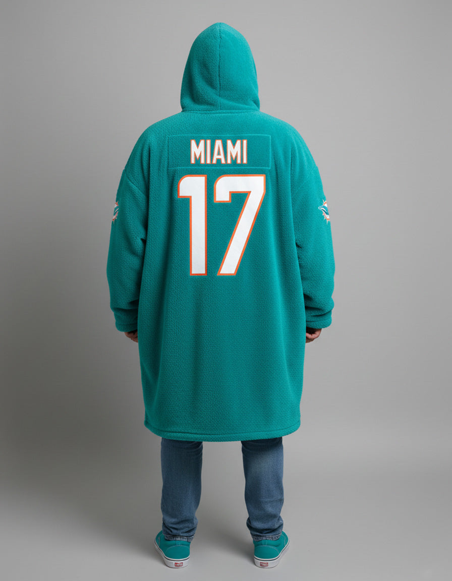 Sudaderota NFL Miami Dolphins PERSONALIZADA
