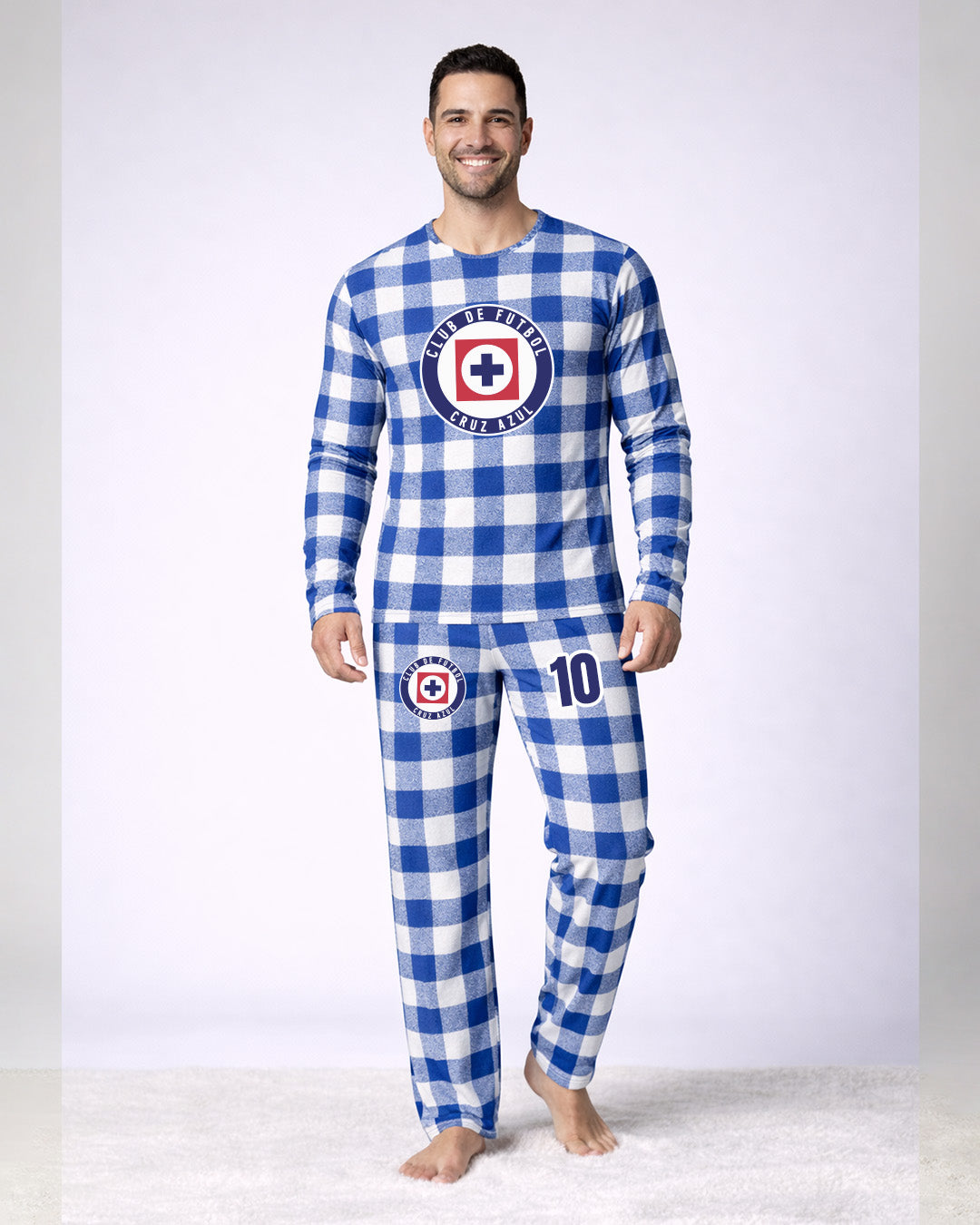 Pijama Cruz Azul textura